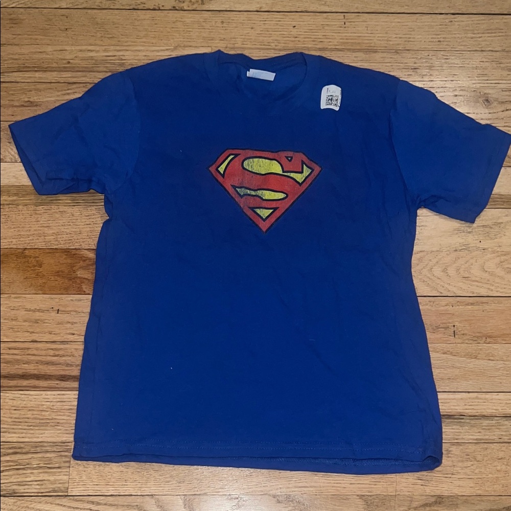 Port and Company Blue Superman Kids Tee